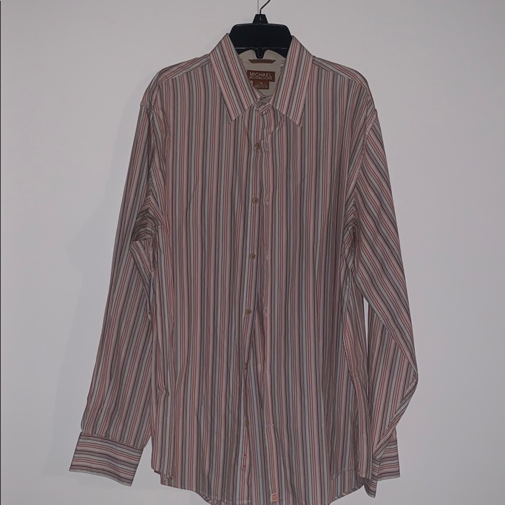 MK Multi-Color Striped Button Up Shirt